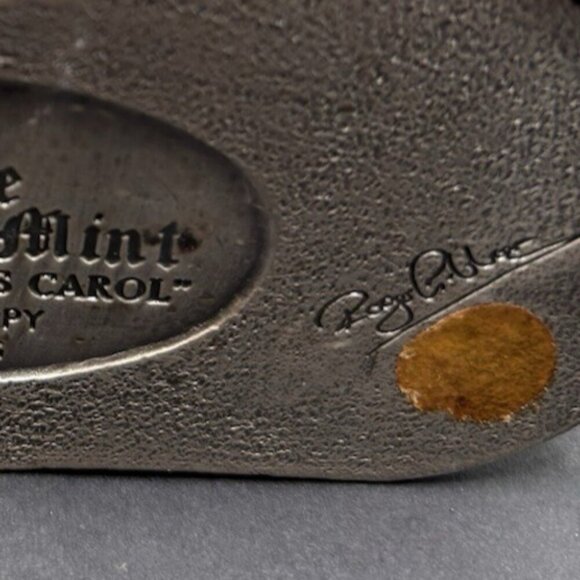 Tudor Mint Company A Christmas Carol Happy Ending Pewter Signed 1137 of 5000 - Picture 9 of 9